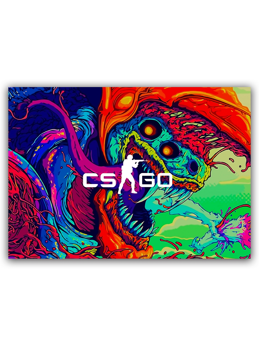 фото Магнит на холодильник drabs cs go, hyper beast