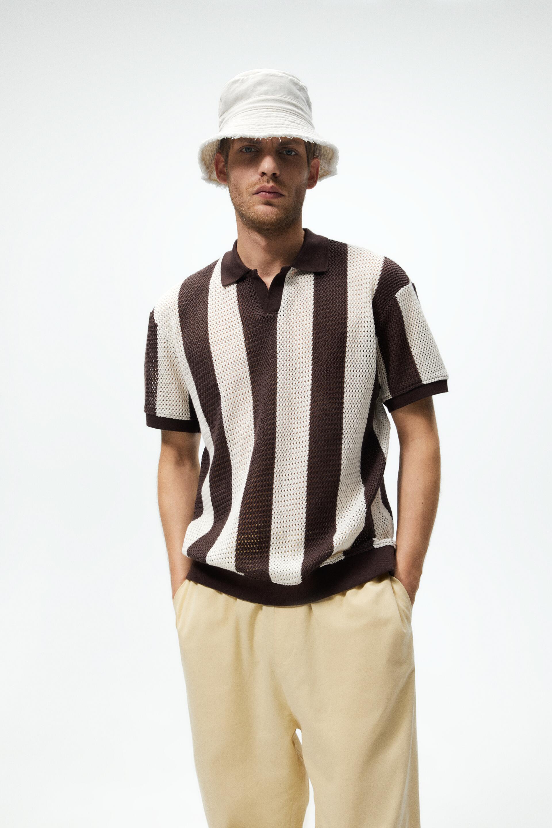 

Футболка мужская ZARA 04087331 коричневая XL, 04087331