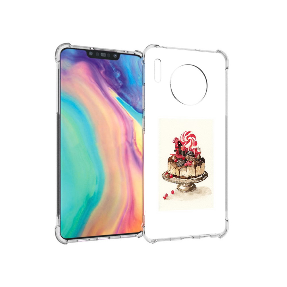 Чехол MyPads Tocco для Huawei Mate 30 вкусный торт