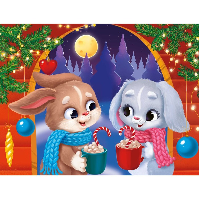 

Картина по номерам на холсте с подрамником «Тепло Нового года» 30х40 см