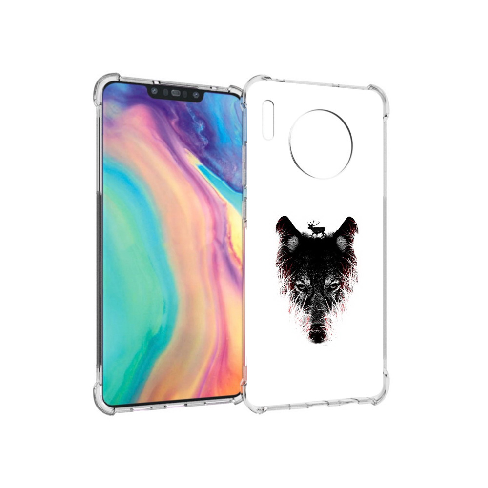 

Чехол MyPads Tocco для Huawei Mate 30 волк в траве, Прозрачный, Tocco