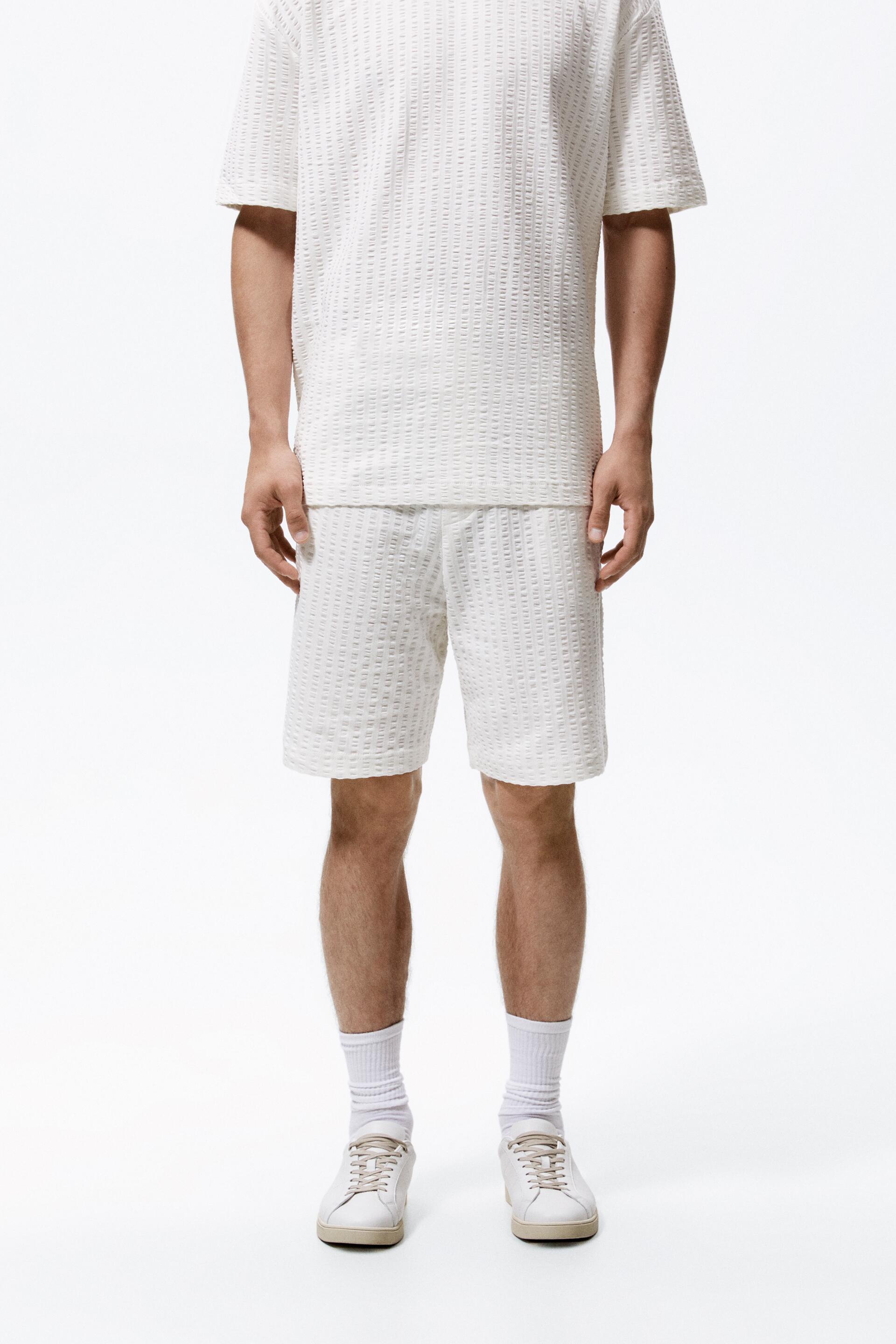 

Шорты мужские ZARA 04087346 белые S (доставка из-за рубежа), 04087346
