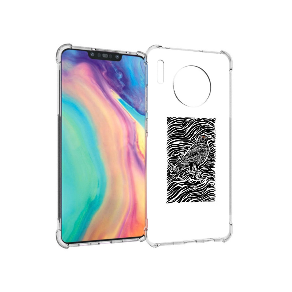 

Чехол MyPads Tocco для Huawei Mate 30 ворон в абстракции, Прозрачный, Tocco