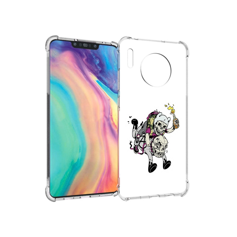 

Чехол MyPads Tocco для Huawei Mate 30 время приключений скелеты, Прозрачный, Tocco