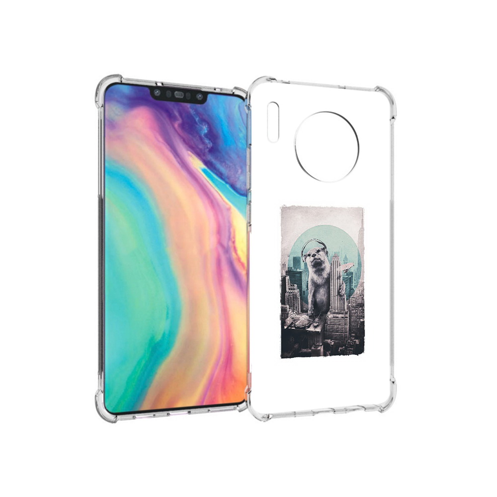 

Чехол MyPads Tocco для Huawei Mate 30 выдра в городе, Прозрачный, Tocco