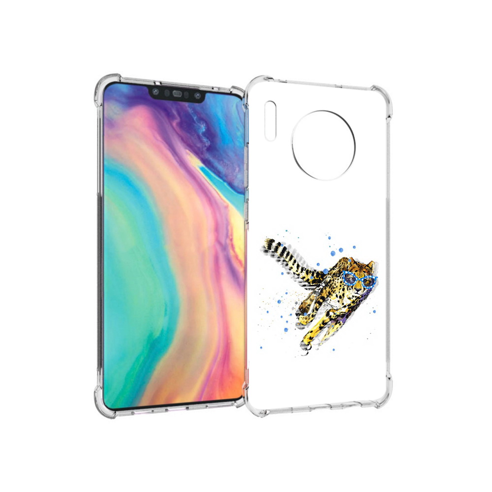 

Чехол MyPads Tocco для Huawei Mate 30 гепард в очках, Прозрачный, Tocco