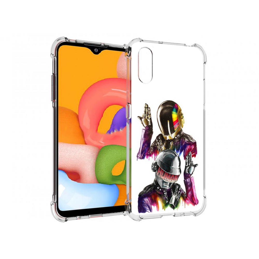 

Чехол MyPads Tocco для Samsung Galaxy A01 диско космонавты (PT144711.509.329), Прозрачный, Tocco