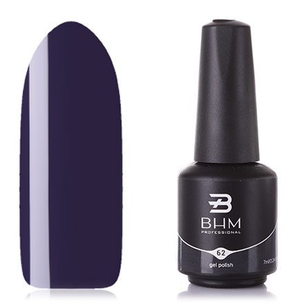 

Гель-лак BHM Professional №062 Wet asphalt