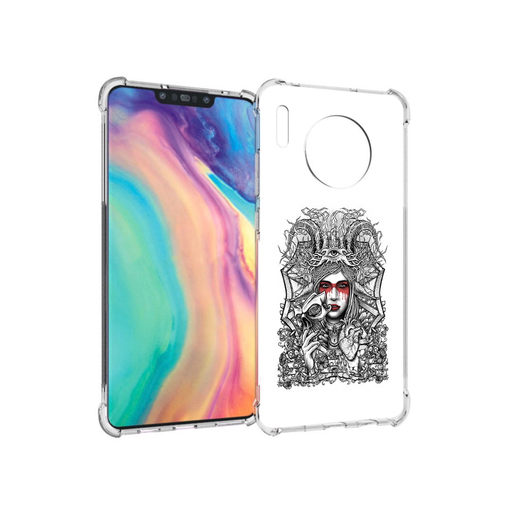 

Чехол MyPads Tocco для Huawei Mate 30 грусная девушка, Прозрачный, Tocco