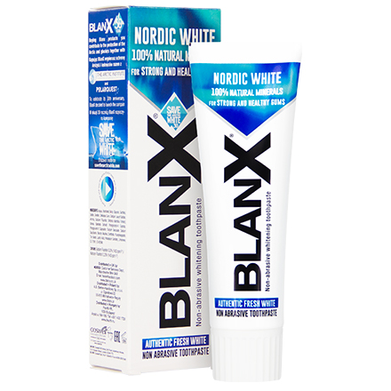 фото Зубная паста blanx nordic white 75 мл