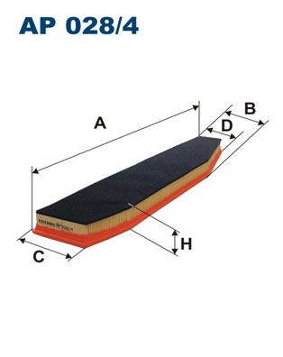 

AP028/4 фильтр воздушный BMW X3 E83 2.0/3.0 04>