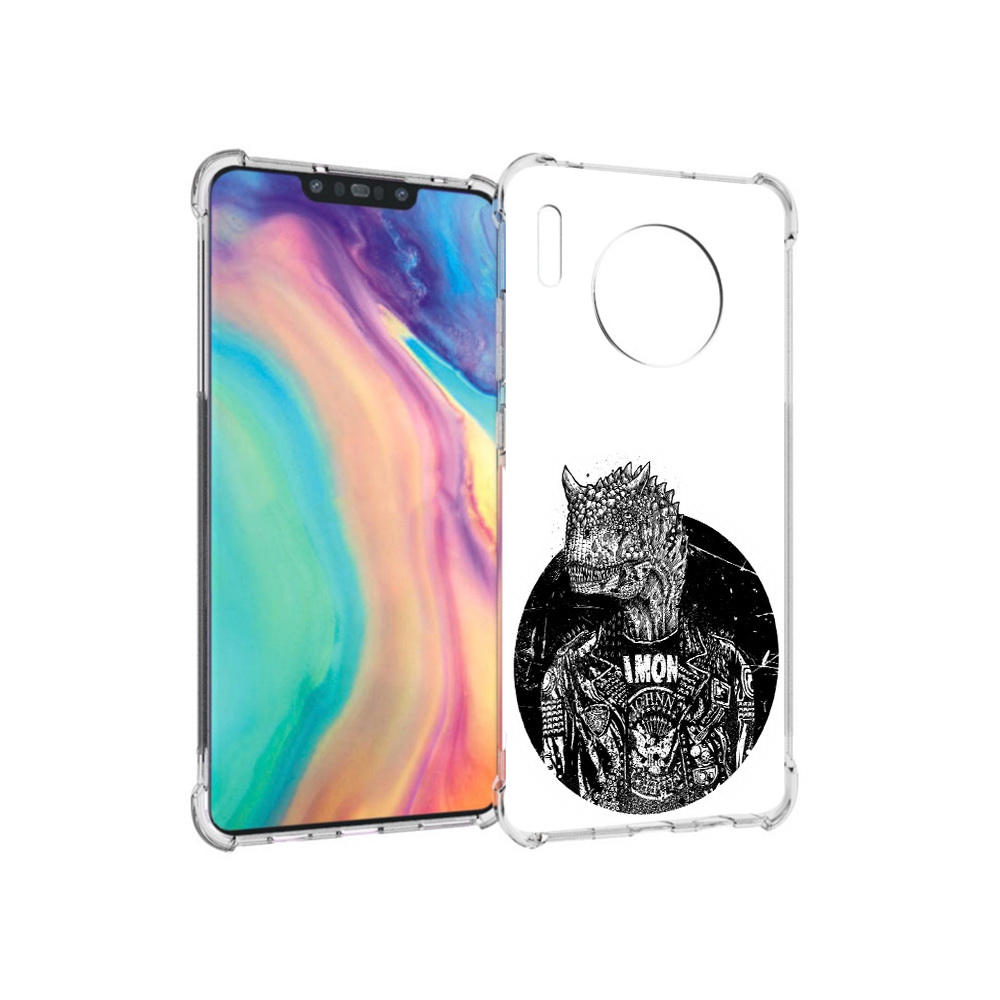 

Чехол MyPads Tocco для Huawei Mate 30 динозавр в куртке, Прозрачный, Tocco