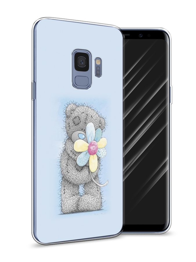 

Чехол Awog на Samsung Galaxy S9 "Me to you с ромашкой", Голубой;серый;желтый, 25750-2