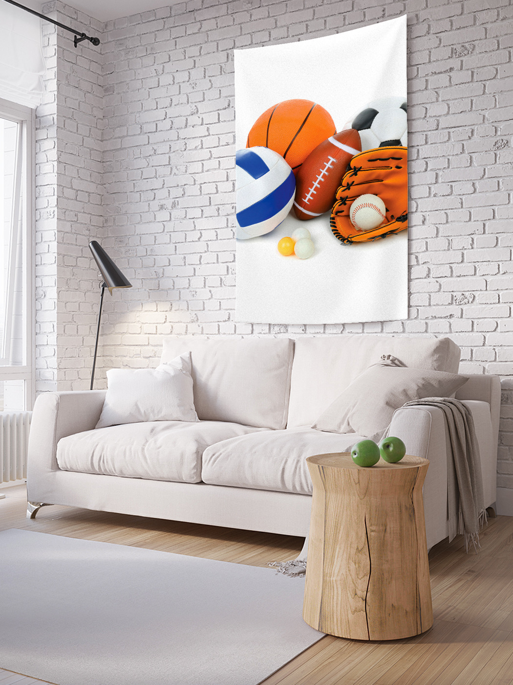 

Вертикальное фотопанно на стену JoyArty Спортивный инвентарь 150x200 см, Спортивный инвентарь