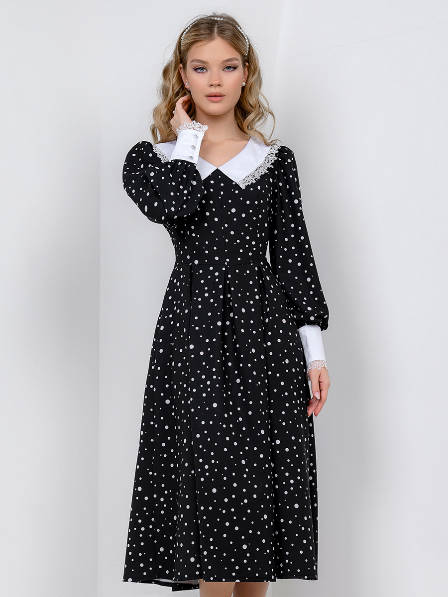 

Платье женское 1001dress 102634 черное 48, 0102634