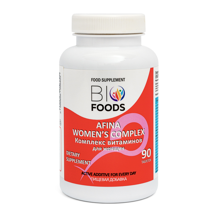 Купить Комплекс витаминов и минералов BioFoods Afina женский таблетки 90 шт.