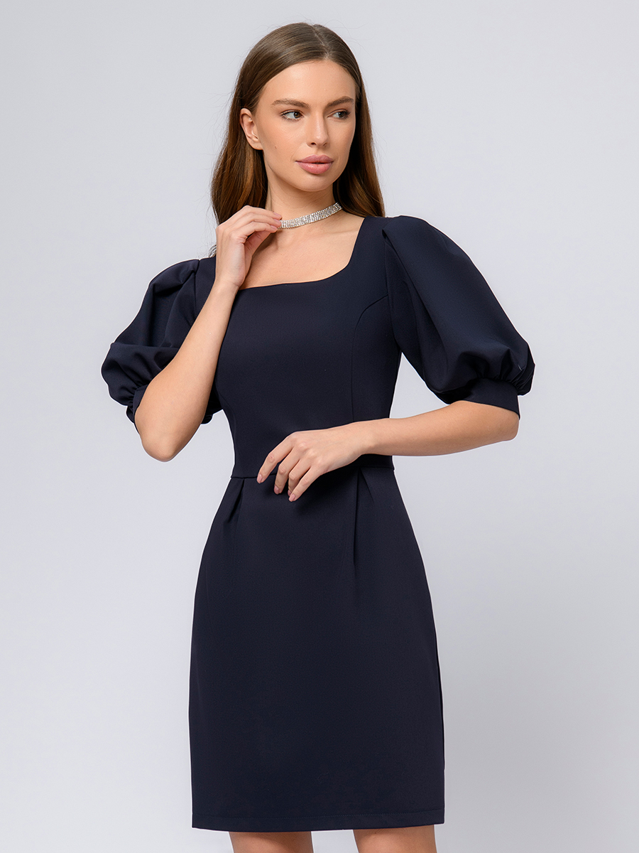 

Платье женское 1001dress 0102748 синее 48, Синий, 0102748