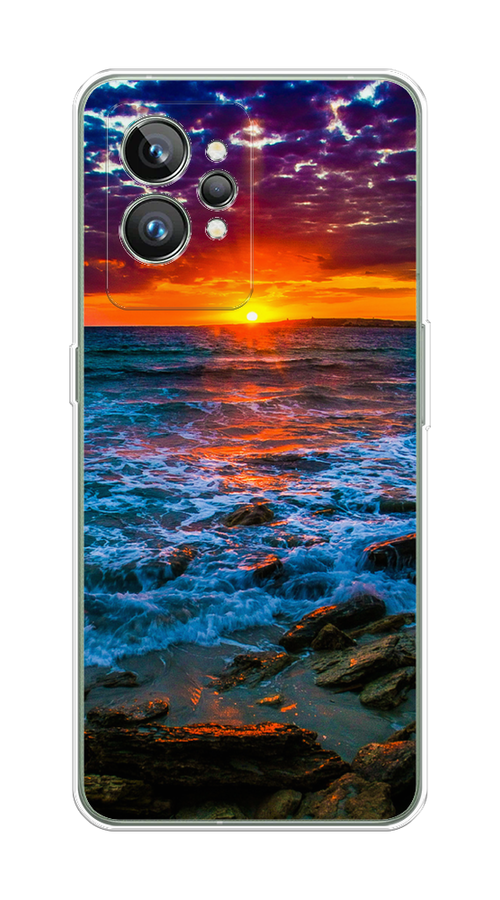 

Чехол на Realme GT 2 Pro "Закат 1", Оранжевый;синий, 258650-2