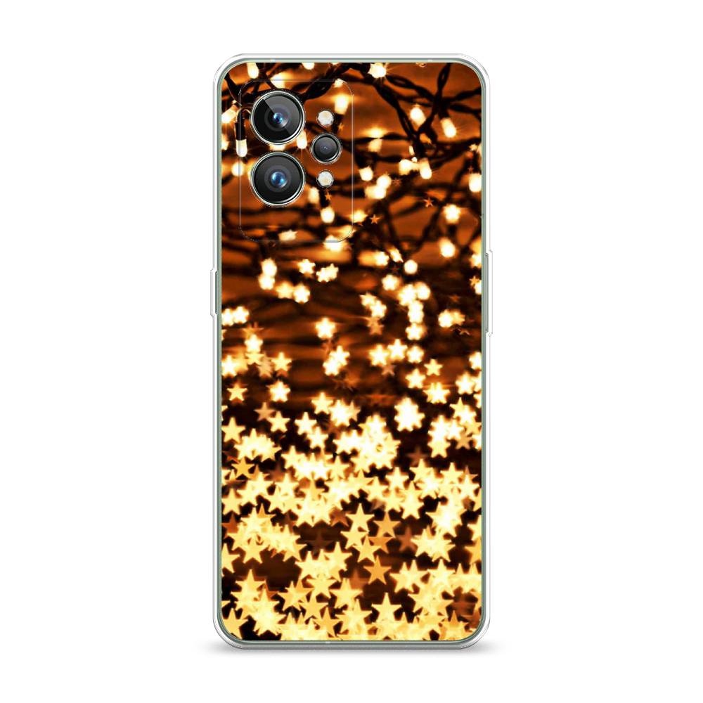 

Чехол на Realme GT 2 Pro "Новогодняя гирлянда", Золотистый, 258650-5