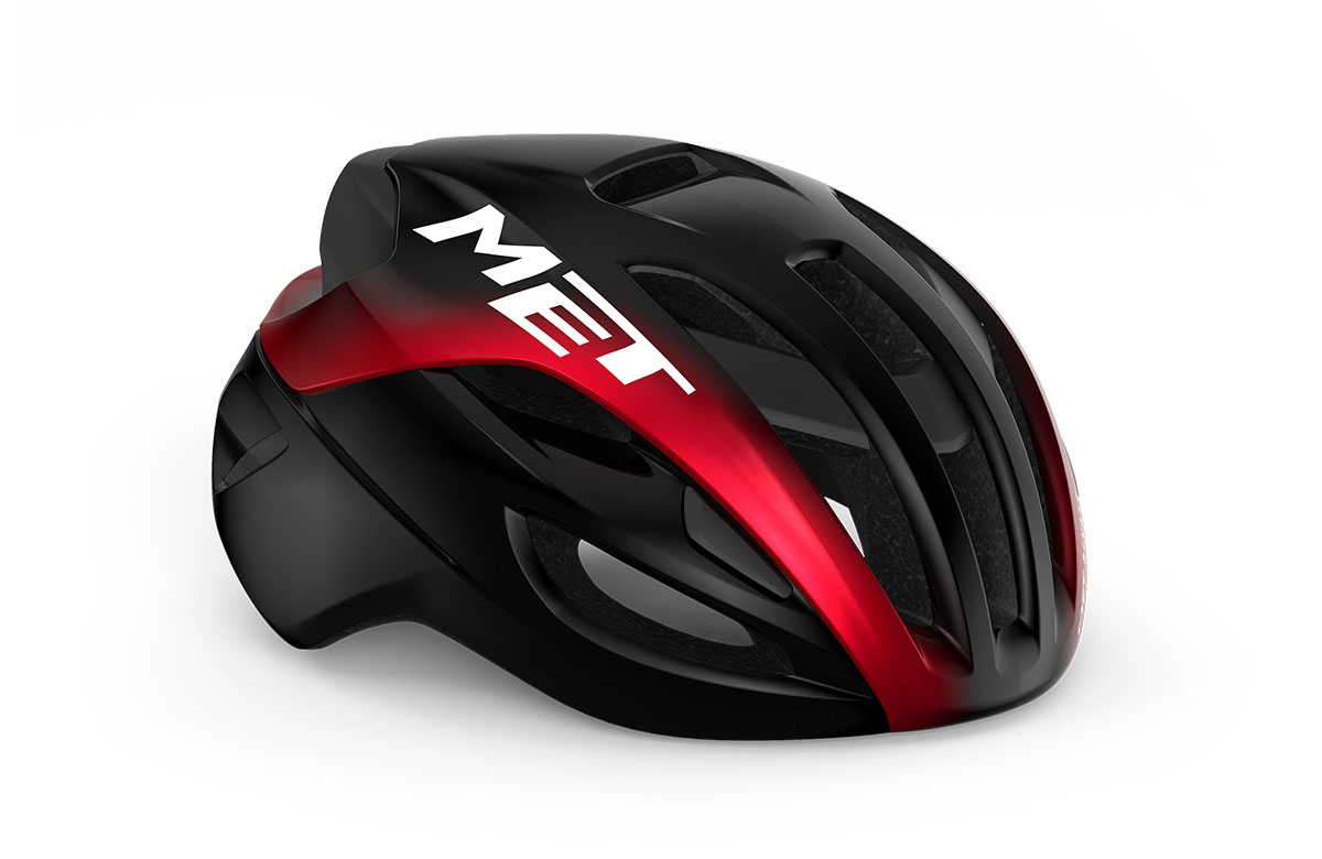 

Шлем MET Rivale MIPS р.L(58-61), black red metallic, Черный;красный;белый, Rivale MIPS