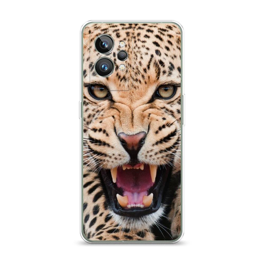 

Чехол на Realme GT 2 Pro "Леопард 3d", Бежевый;черный, 258650-6