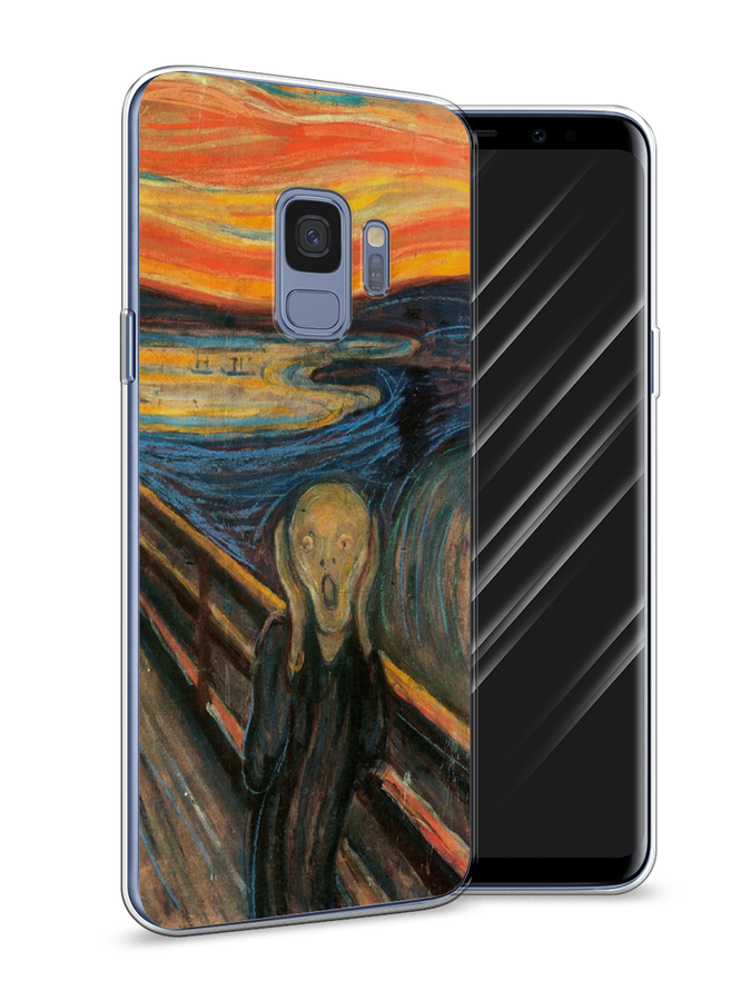 

Чехол Awog на Samsung Galaxy S9 "Крик", Оранжевый;синий;серый, 25750-9