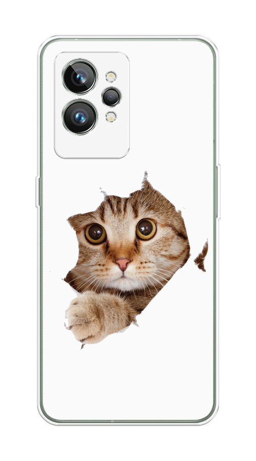 

Чехол на Realme GT 2 Pro "Кот и бумага", Белый;коричневый, 258650-1