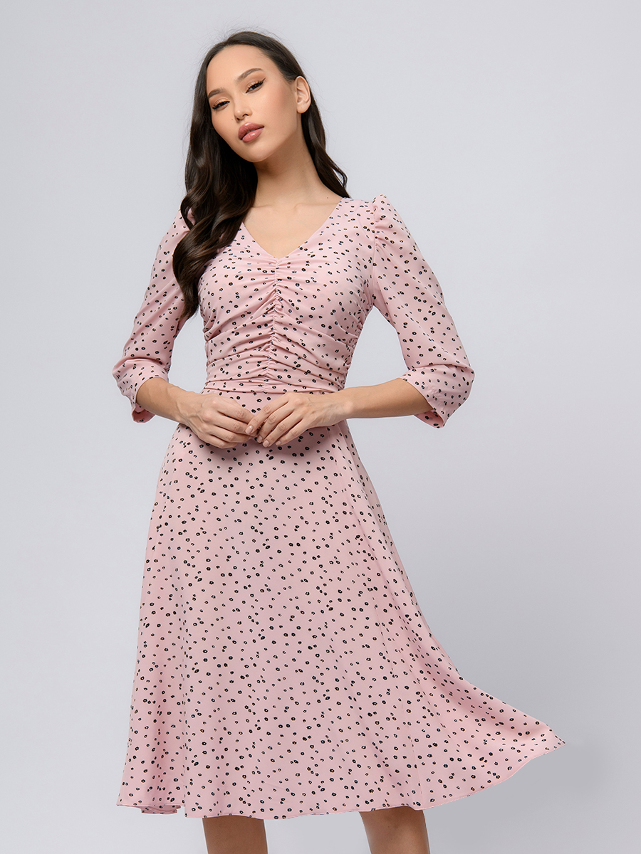 

Платье женское 1001dress 0102774 розовое 46, Розовый, 0102774