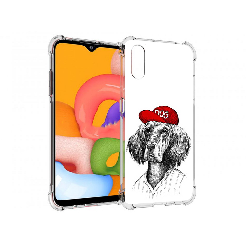 

Чехол MyPads Tocco для Samsung Galaxy A01 дог (PT144711.509.333), Прозрачный, Tocco