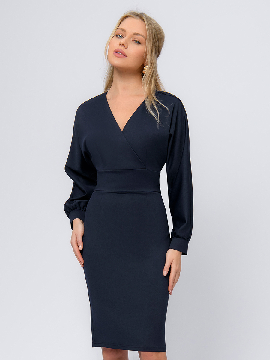 

Платье женское 1001dress 0102781 синее 48, Синий, 0102781