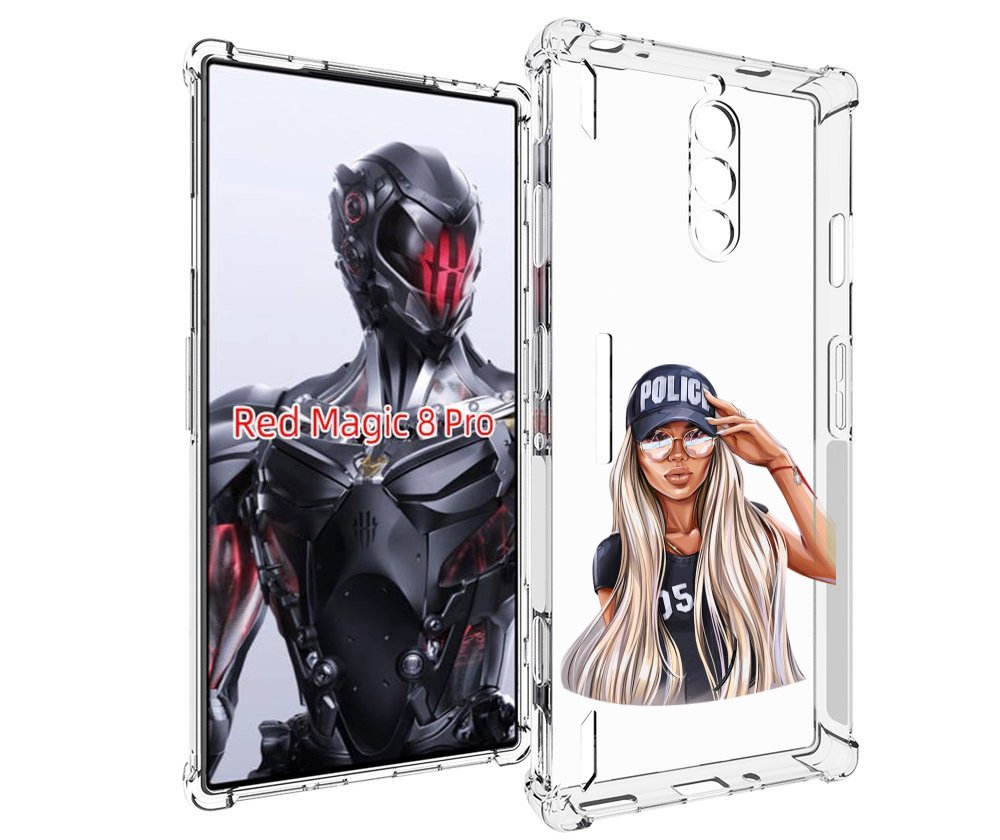 Чехол MyPads модная-девушка-арт женский для ZTE Nubia Red Magic 8 Pro / Red Magic 8 Pro...