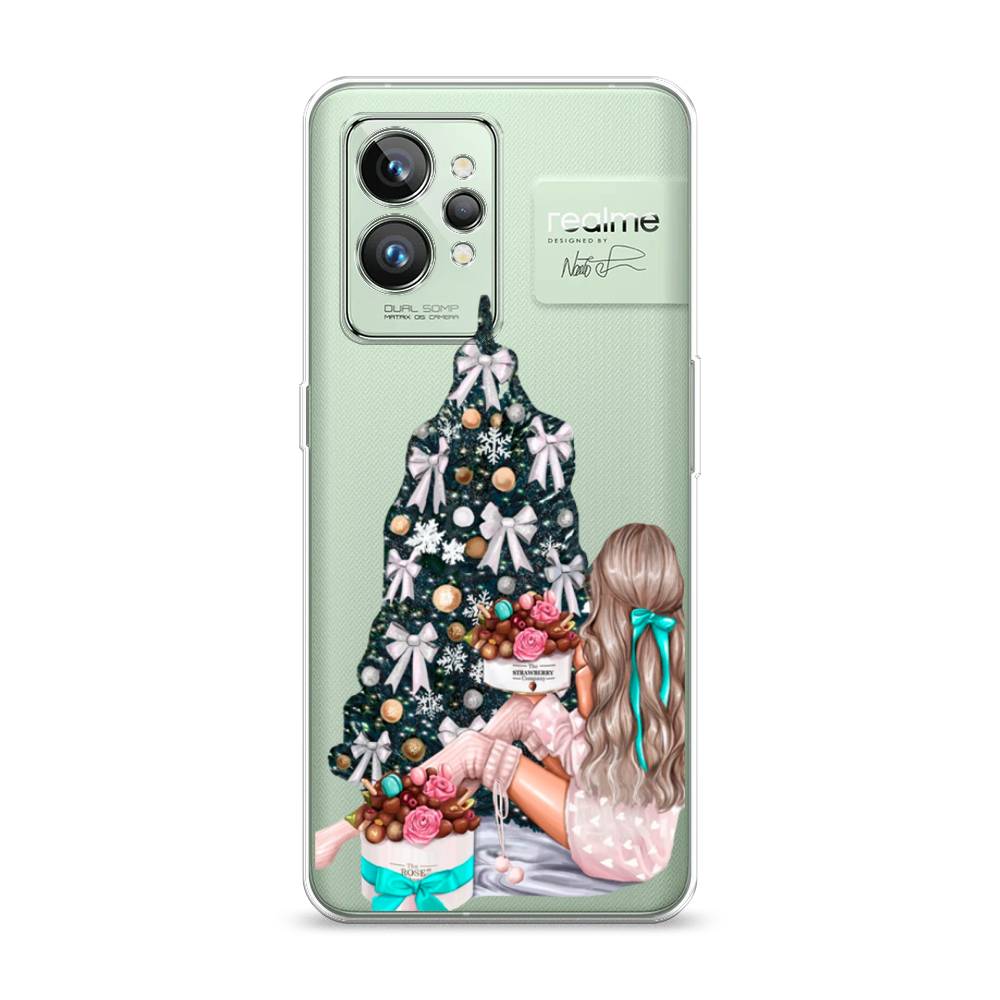 

Чехол на Realme GT 2 Pro "New Year", Зеленый;бежевый;голубой, 258650-5