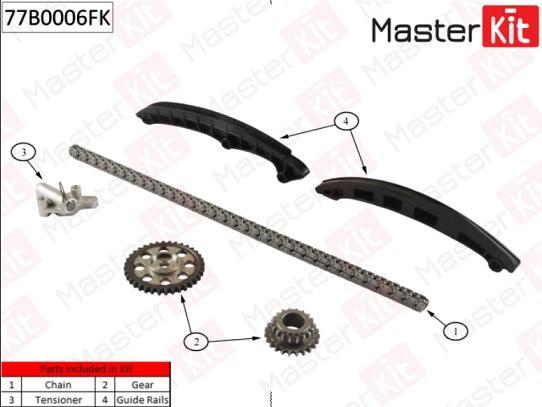 

Комплект Цепи Грм Audi.Vw:1.4fsi/Tfsi 16v 07> Masterkit 77b0006fk MasterKit арт. 77B0006FK