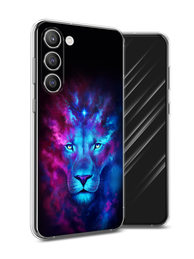 

Чехол Awog на Samsung Galaxy S23 Plus 5G "Космический лев", Голубой, 2107450-1