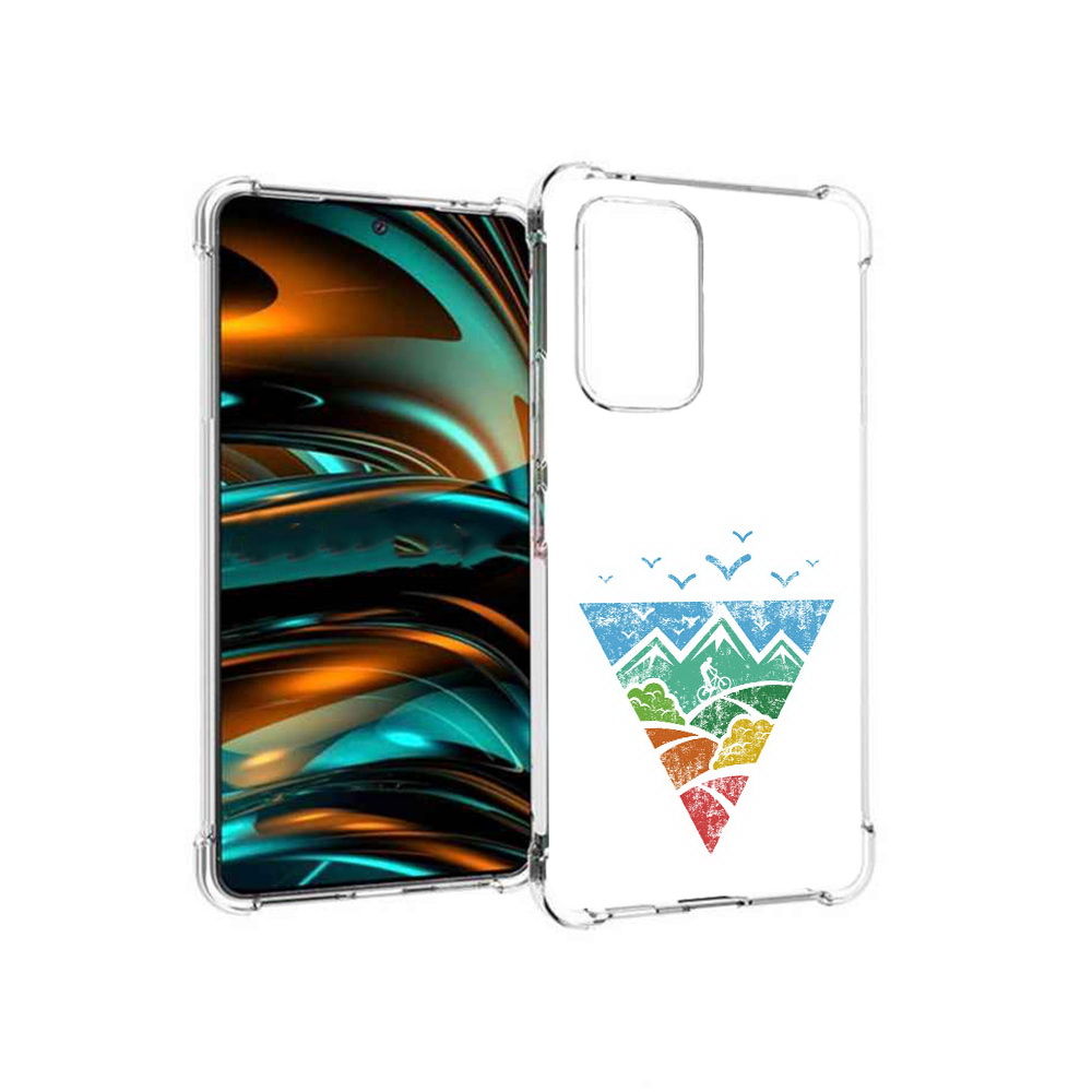 

Чехол MyPads Tocco для Samsung Galaxy A53 5G Лес земля море чайки (PT226911.521.105), Прозрачный, Tocco