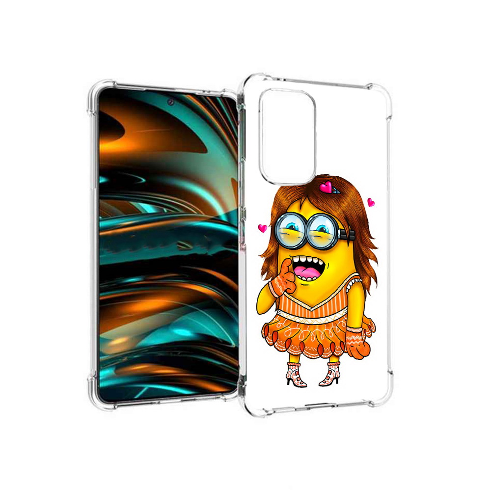 

Чехол MyPads Tocco для Samsung Galaxy A53 5G Миньон девочка (PT226911.521.116), Прозрачный, Tocco