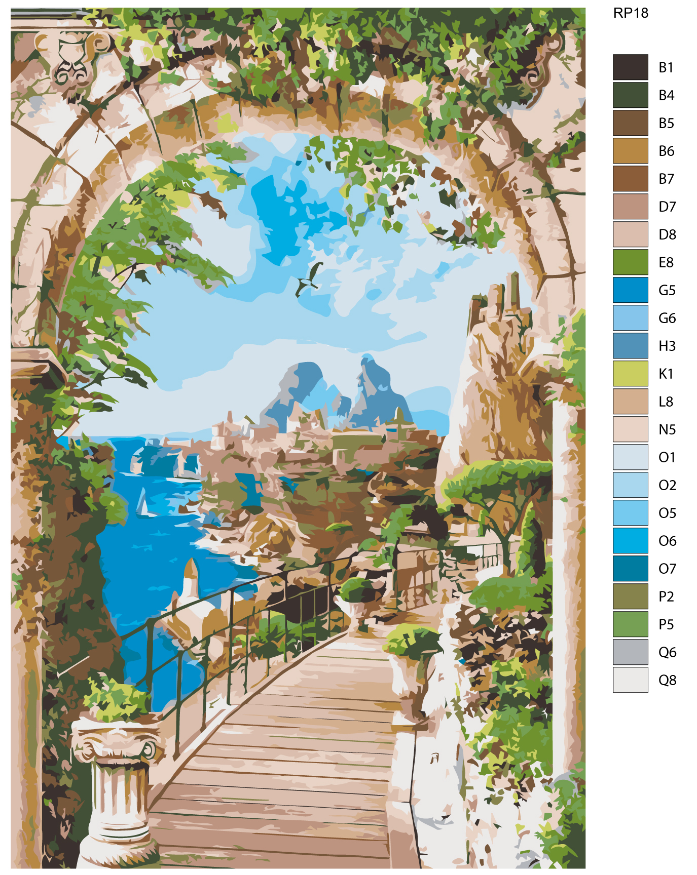 

Картина по номерам, Живопись по номерам, 80 x 120, RP18, RP18