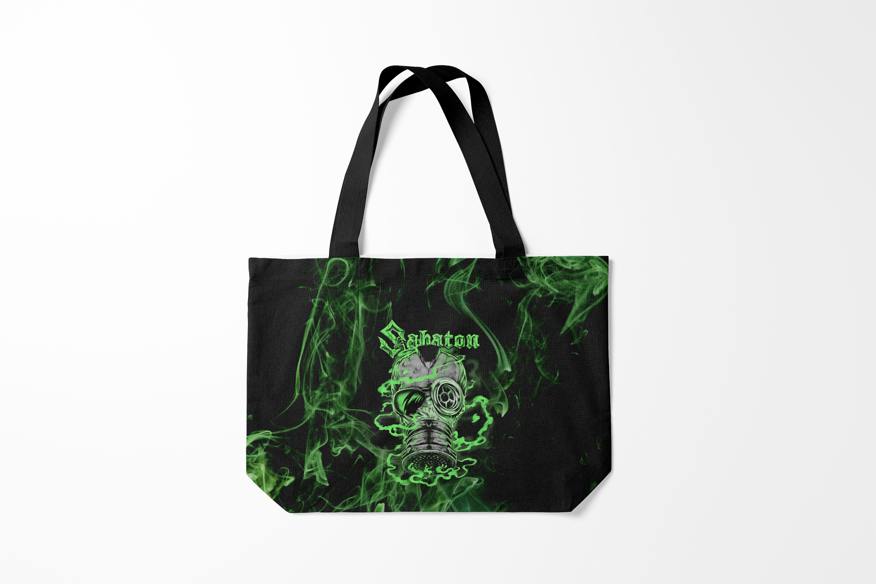 

Сумка шoппер унисекс Burnettie Sabaton Toxic, черный; зеленый, Sabaton Toxic