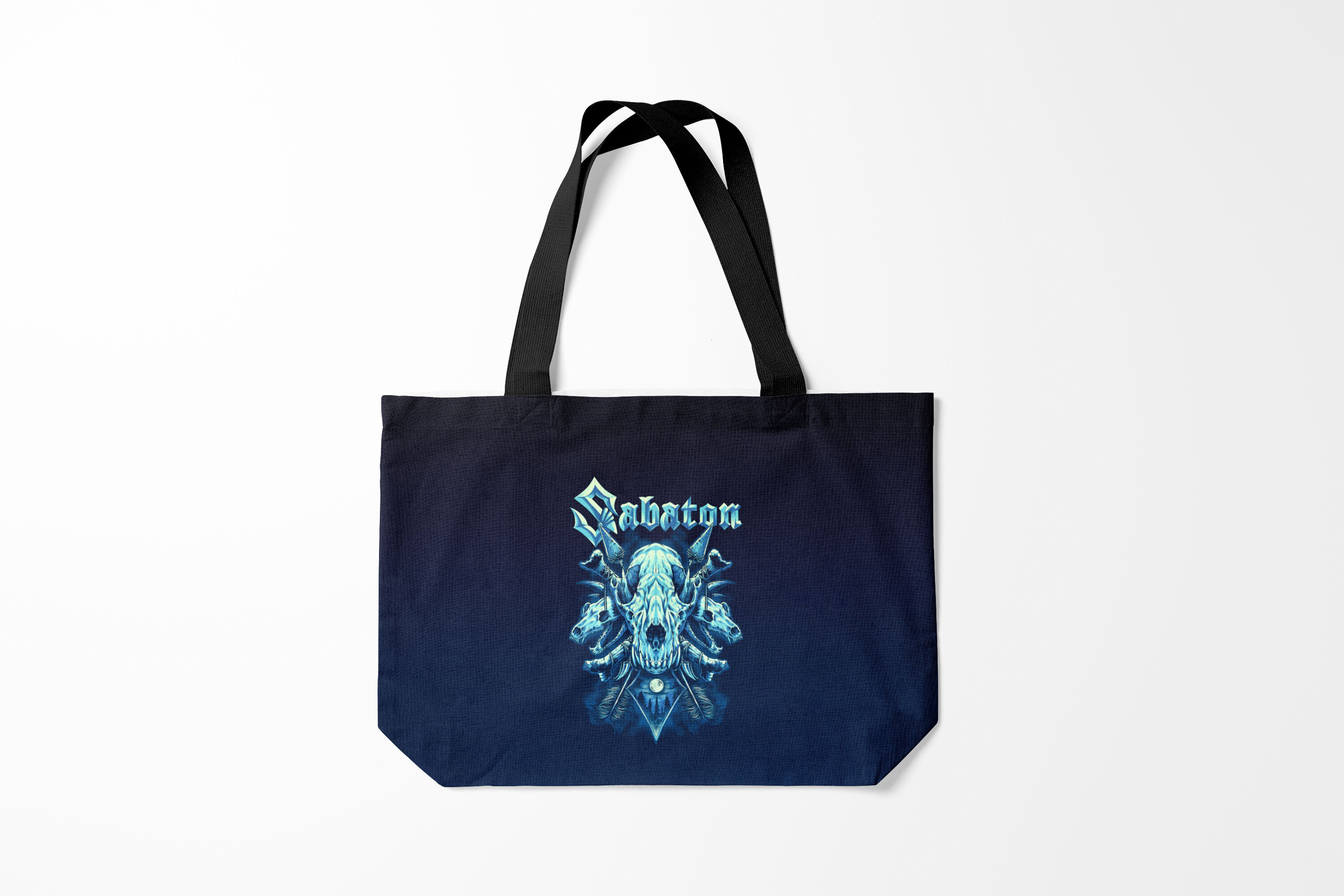 

Сумка шoппер унисекс Burnettie Sabaton Skull, синий, Разноцветный, Sabaton Skull