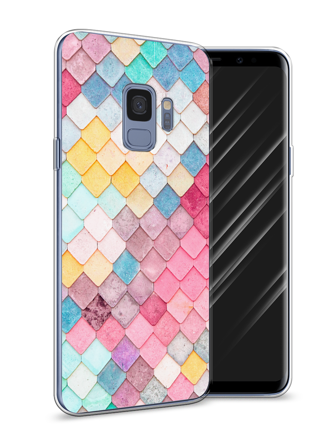

Чехол Awog на Samsung Galaxy S9 "Нежные ромбики", Красный, 25750-4