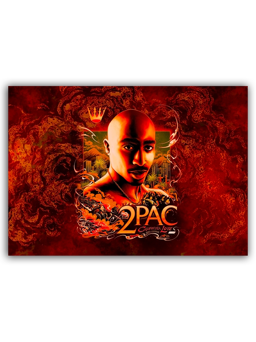 фото Магнит на холодильник drabs рэпер 2 pac (california love)