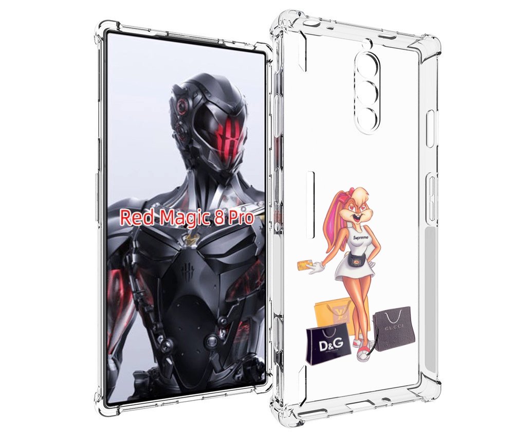 

Чехол MyPads модница-зайка женский для ZTE Nubia Red Magic 8 Pro / Red Magic 8 Pro Plus, Tocco