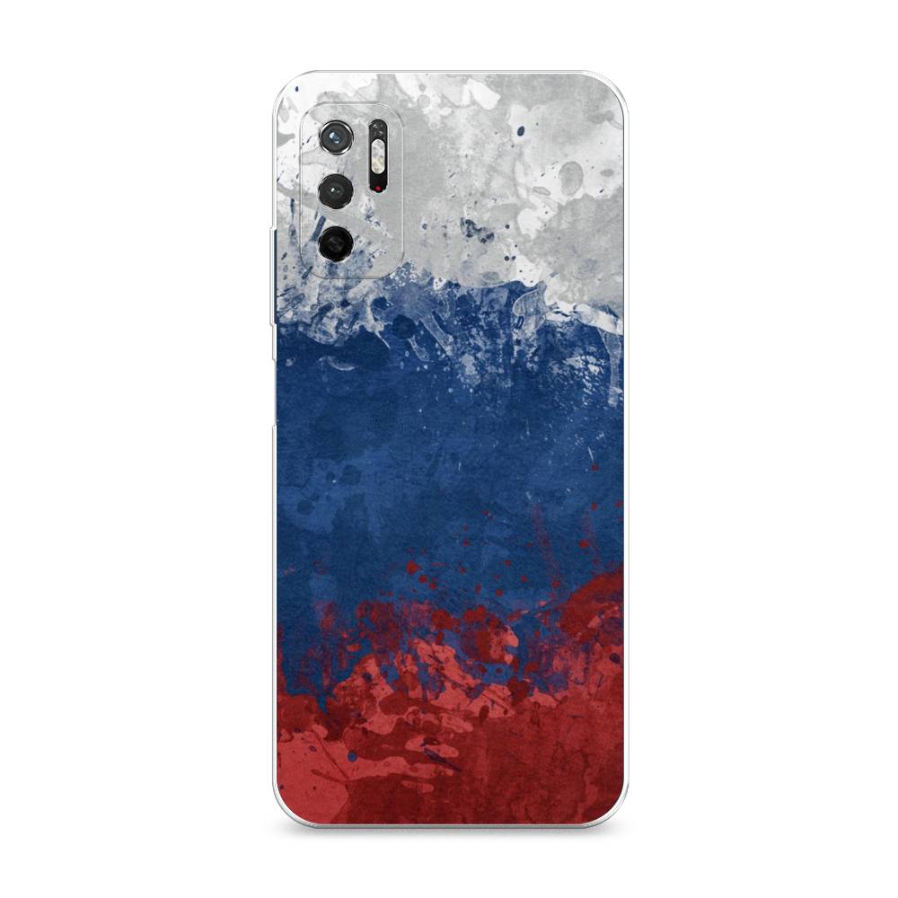 фото Силиконовый чехол "флаг россии неровный" на xiaomi redmi note 11se awog