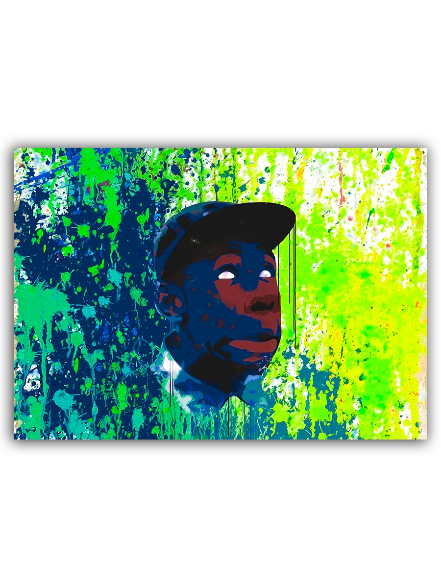 фото Магнит на холодильник drabs рэпер tyler the creator (paint splatter)