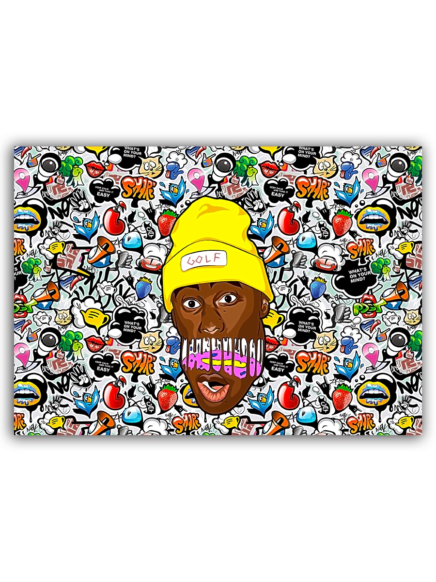 фото Магнит на холодильник drabs рэпер tyler the creator (stickers)