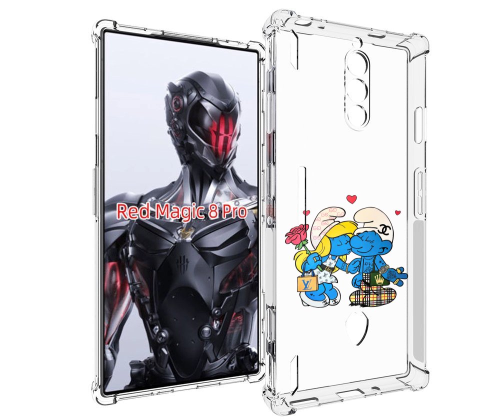 

Чехол MyPads модные-смурфики для ZTE Nubia Red Magic 8 Pro / Red Magic 8 Pro Plus, Tocco