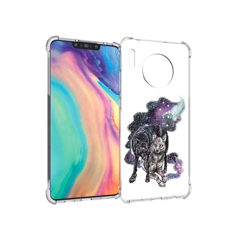 

Чехол MyPads Tocco для Huawei Mate 30 звездные волки, Прозрачный, Tocco