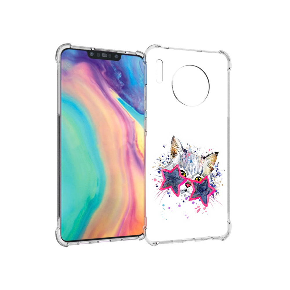 

Чехол MyPads Tocco для Huawei Mate 30 звездные очки, Прозрачный, Tocco
