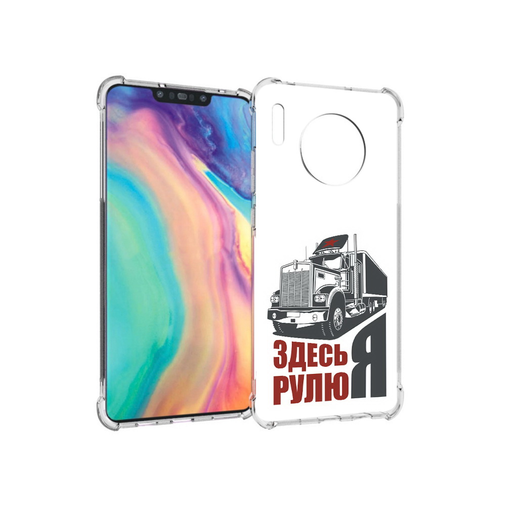 

Чехол MyPads Tocco для Huawei Mate 30 здесь я рулю, Прозрачный, Tocco