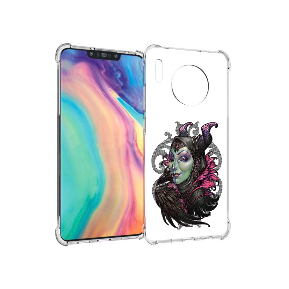 

Чехол MyPads Tocco для Huawei Mate 30 зеленая девушка с вороном, Прозрачный, Tocco